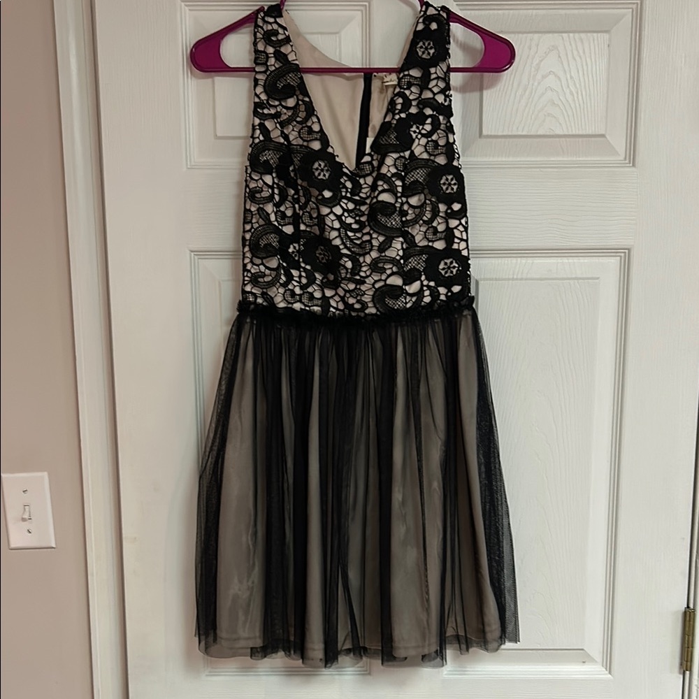 Elegant Black and White Kids Dress